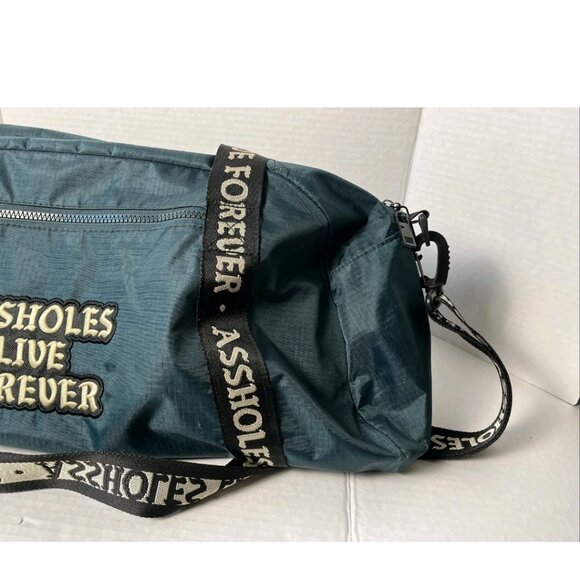 Emotional Baggage Duffel — Teal Travel / Gym Bag, Graphic Strap - Picture 5 of 14